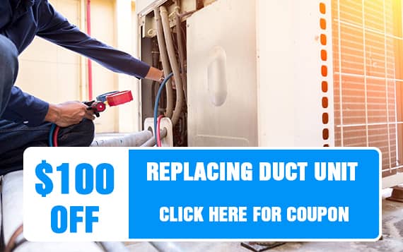 coupon replacing duct unit